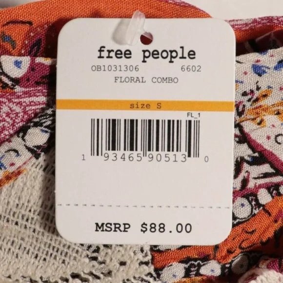 NWT Free People Count Me In Trapeze Tunic Floral Combo - Picture 5 of 11